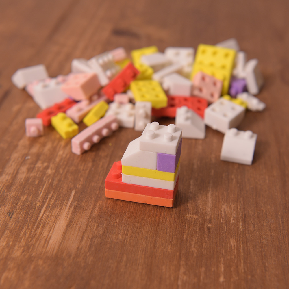 8818 立體橡皮擦 積木造型設計