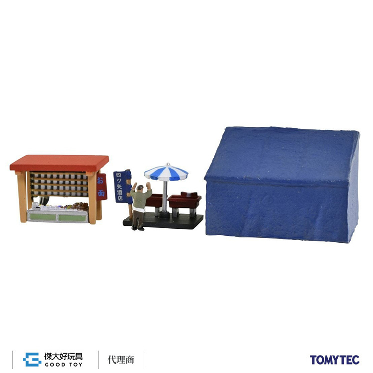 TOMYTEC 335085 情景小物 005-3 露店 D3 (鬼屋、酒舖、射氣球)