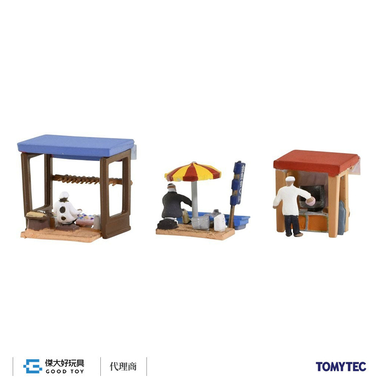 TOMYTEC 335054 情景小物 002-3 露店 A3 (棉花糖、撈金魚、釣水球)