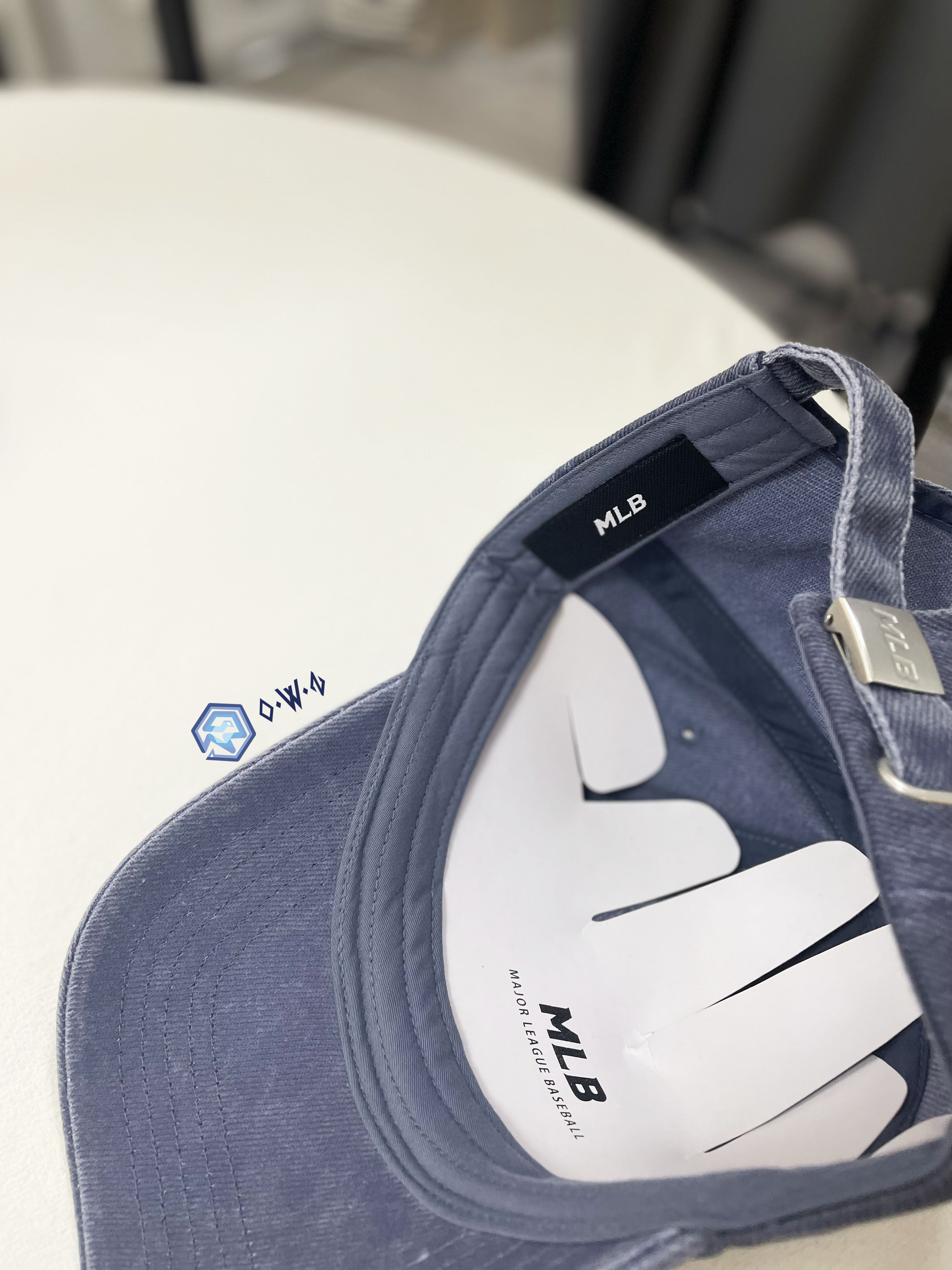 【OWN】MLB Korea 帽子 經典 刺繡 牛仔 老帽 鴨舌帽 棒球帽 karina同款 NY 洋基 藍色 3ACPVV14N-50NYS