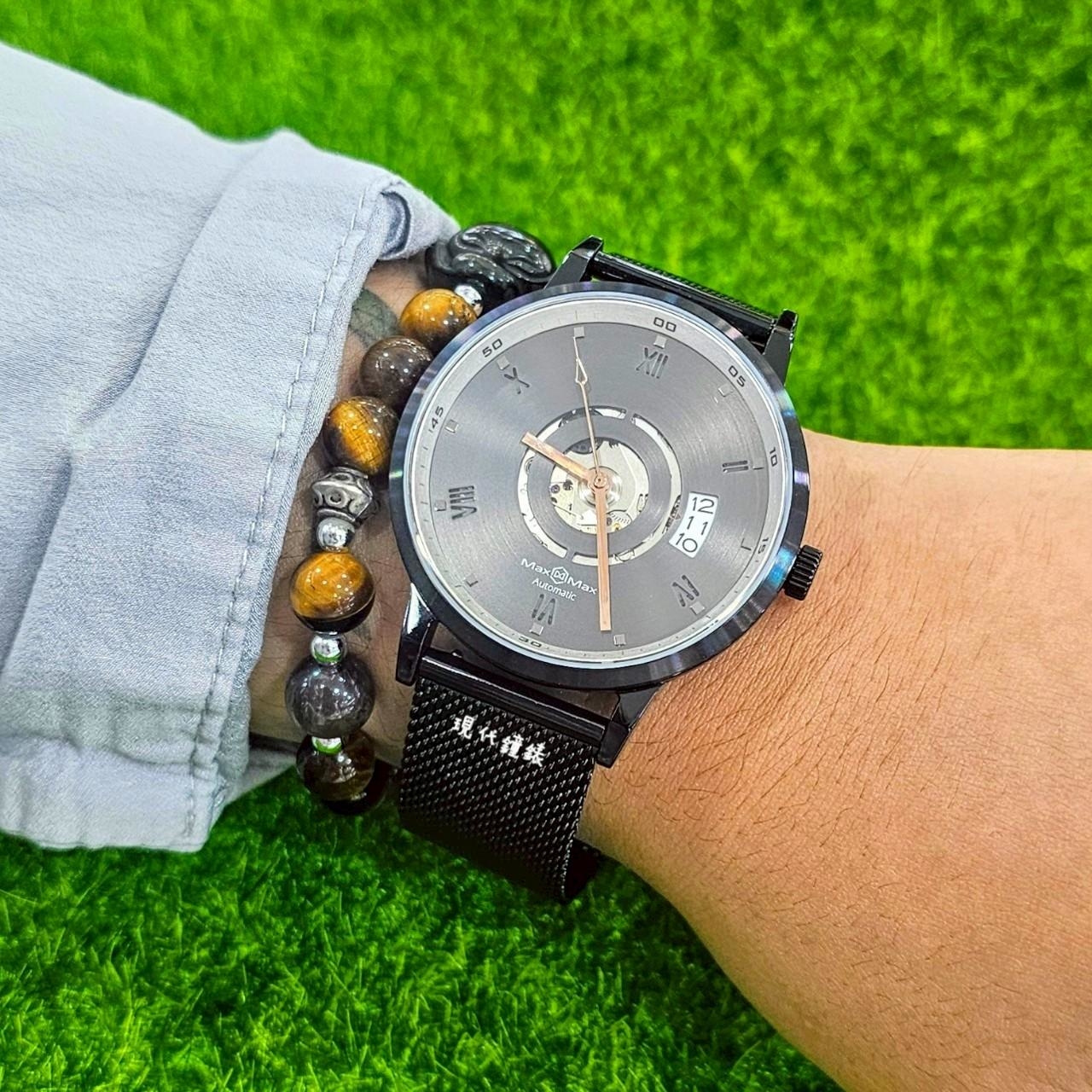 【Max Max】鏤空系列 黃刻機械腕錶MAS7021-1-1 42mm 現代鐘錶