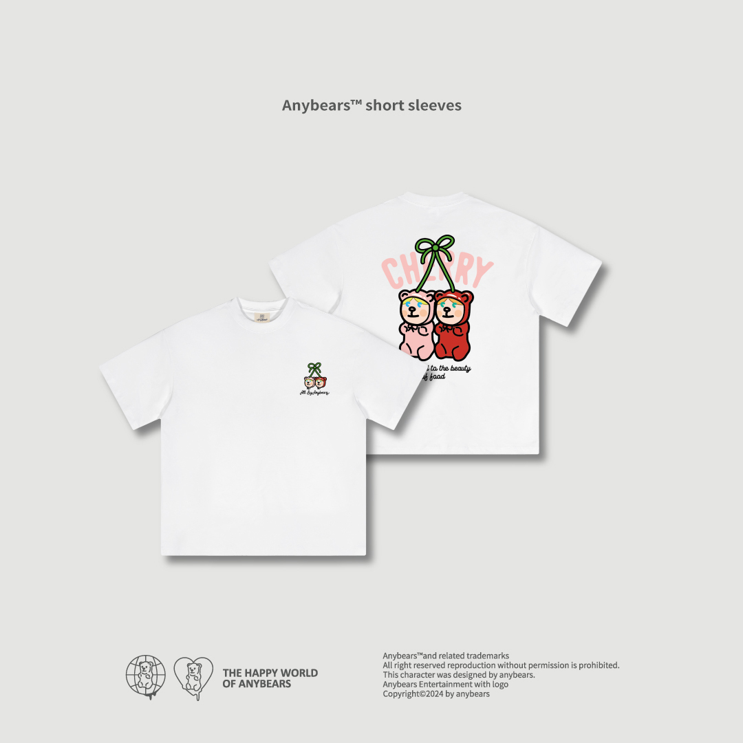 ANYBEARS® Cherry Baby BEAR 櫻桃寶貝熊 短Tee