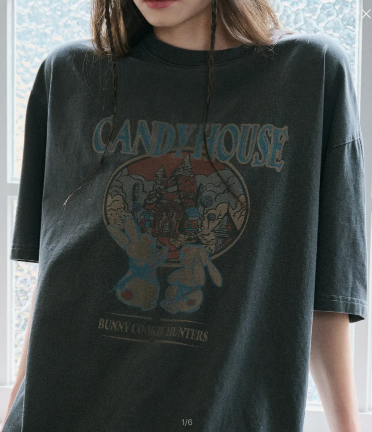 CPGN STUDIO / Candy House pigment short T-shirt / smokeblack /   JUL25