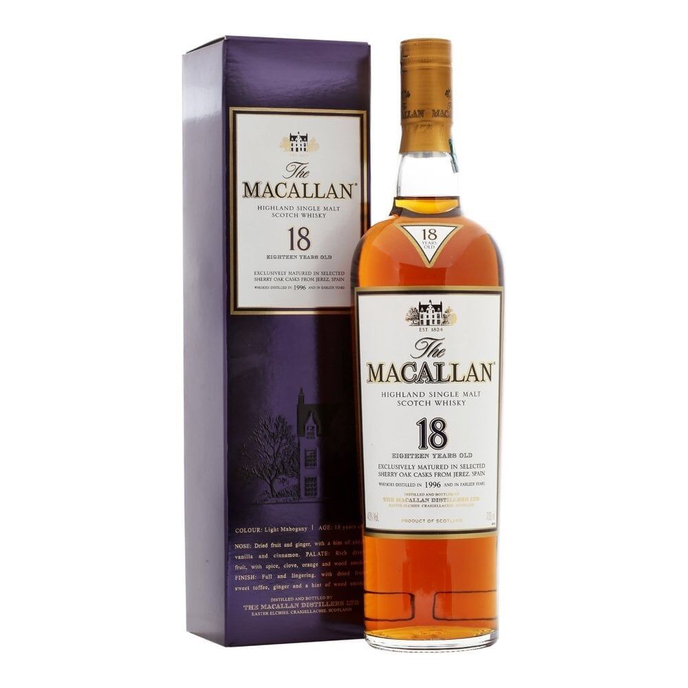 The Macallan Sherry Oak 18 Years Old 1996 Release (ABV 43.0)(1BT70)