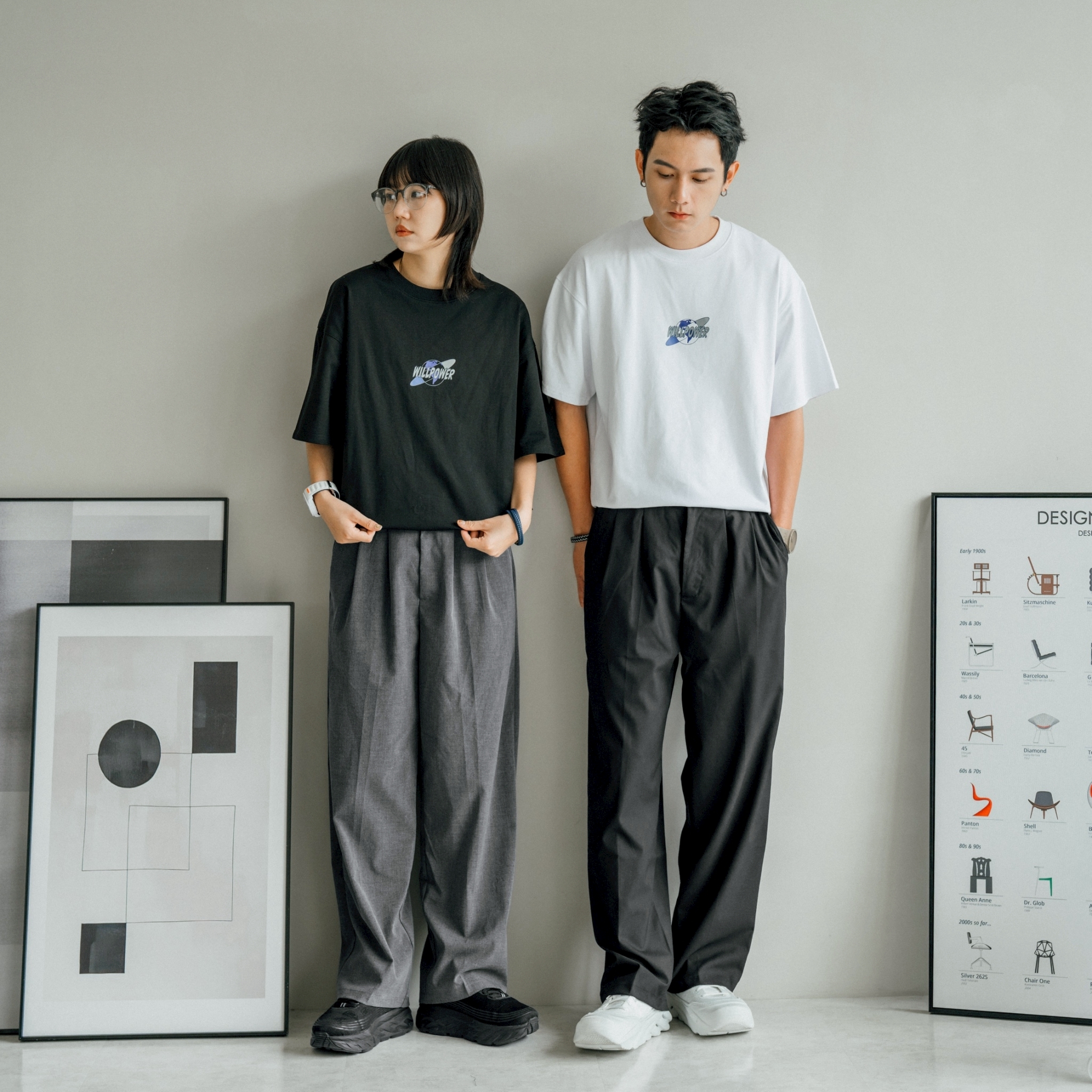 SBG 寬鬆打折西裝長褲 SB6450