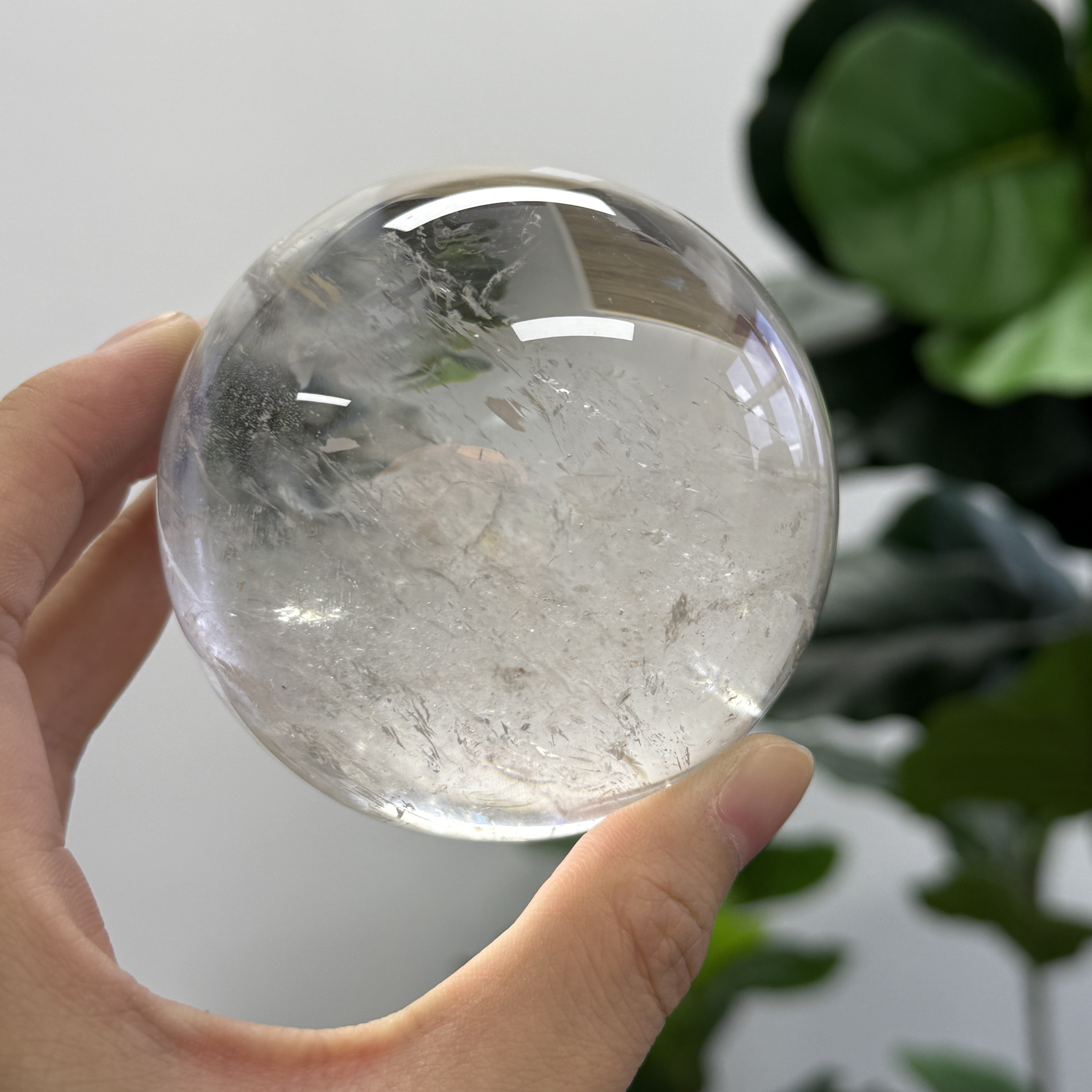 白水晶球 7.6cm WD2101