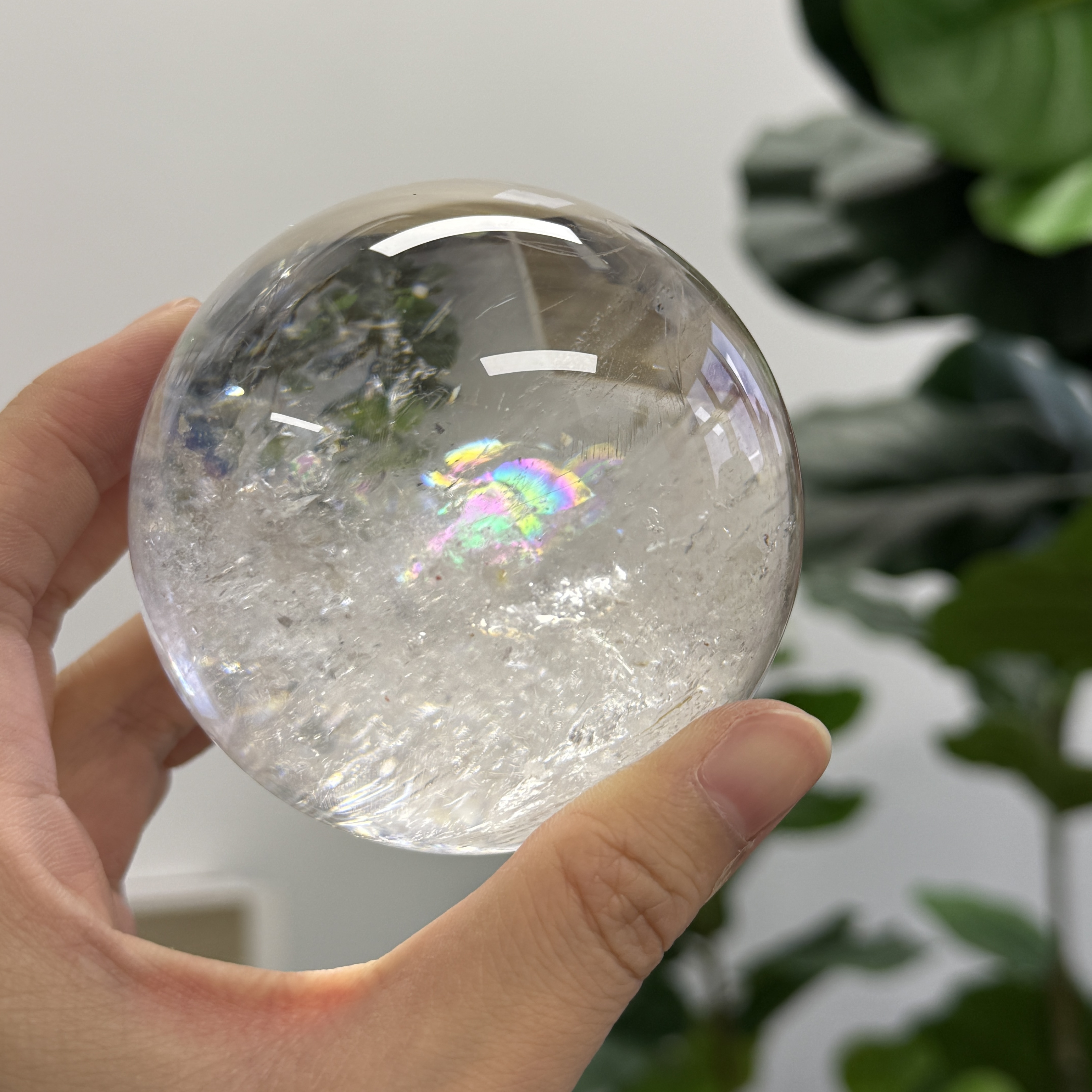 白水晶球 7.6cm WD2101