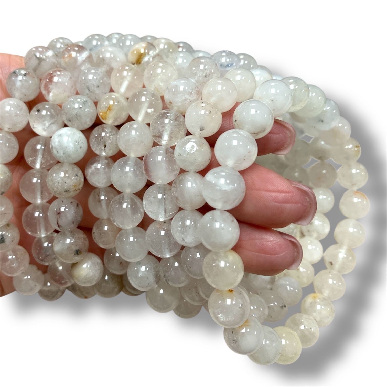 250717 - A22 8mm+白兔毛手串