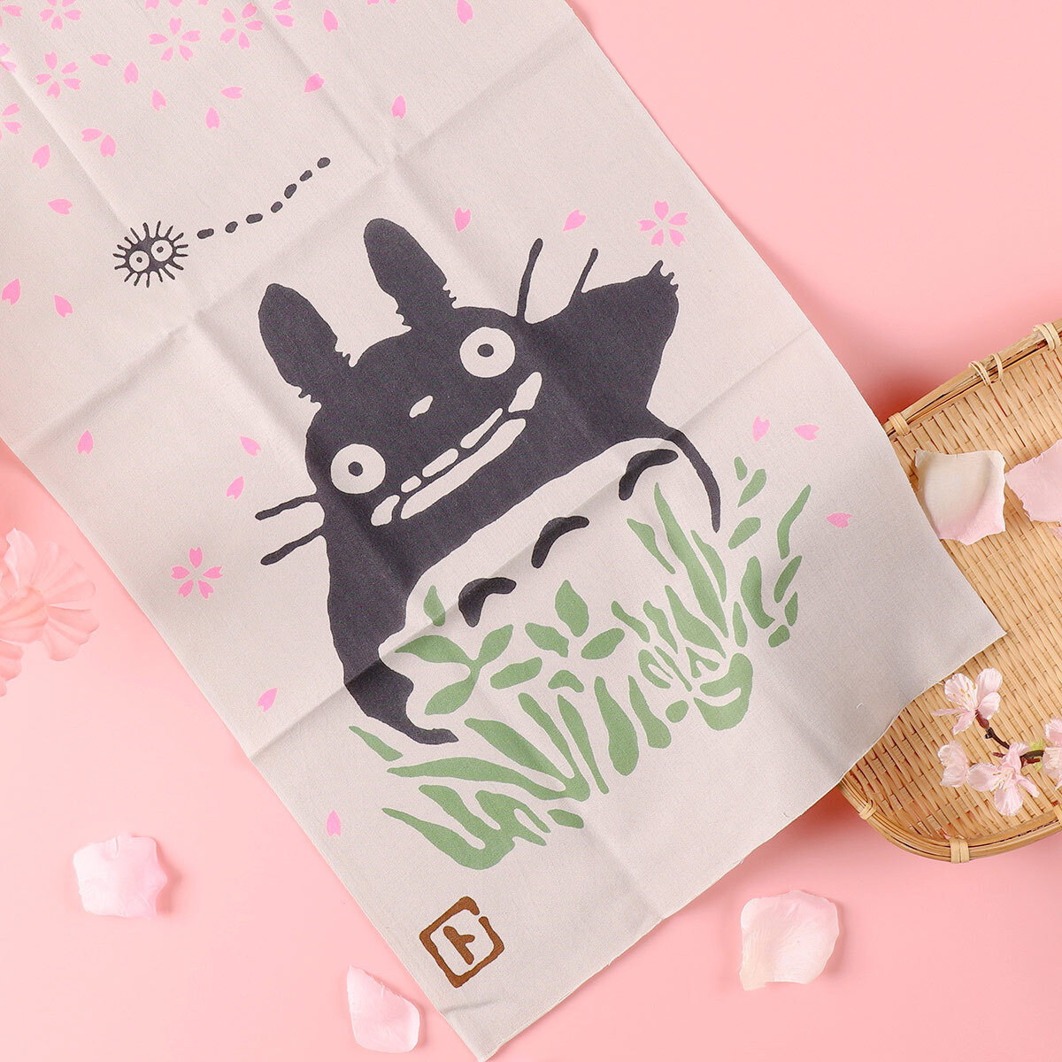 日本職人注染布 龍貓 櫻花