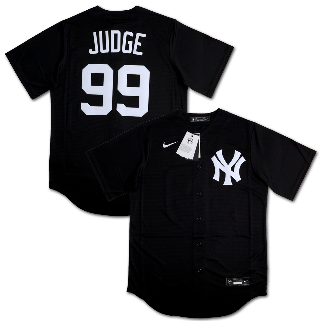 Nike 紐約洋基隊 Aaron Judge Black Lights Out 球迷版 球衣