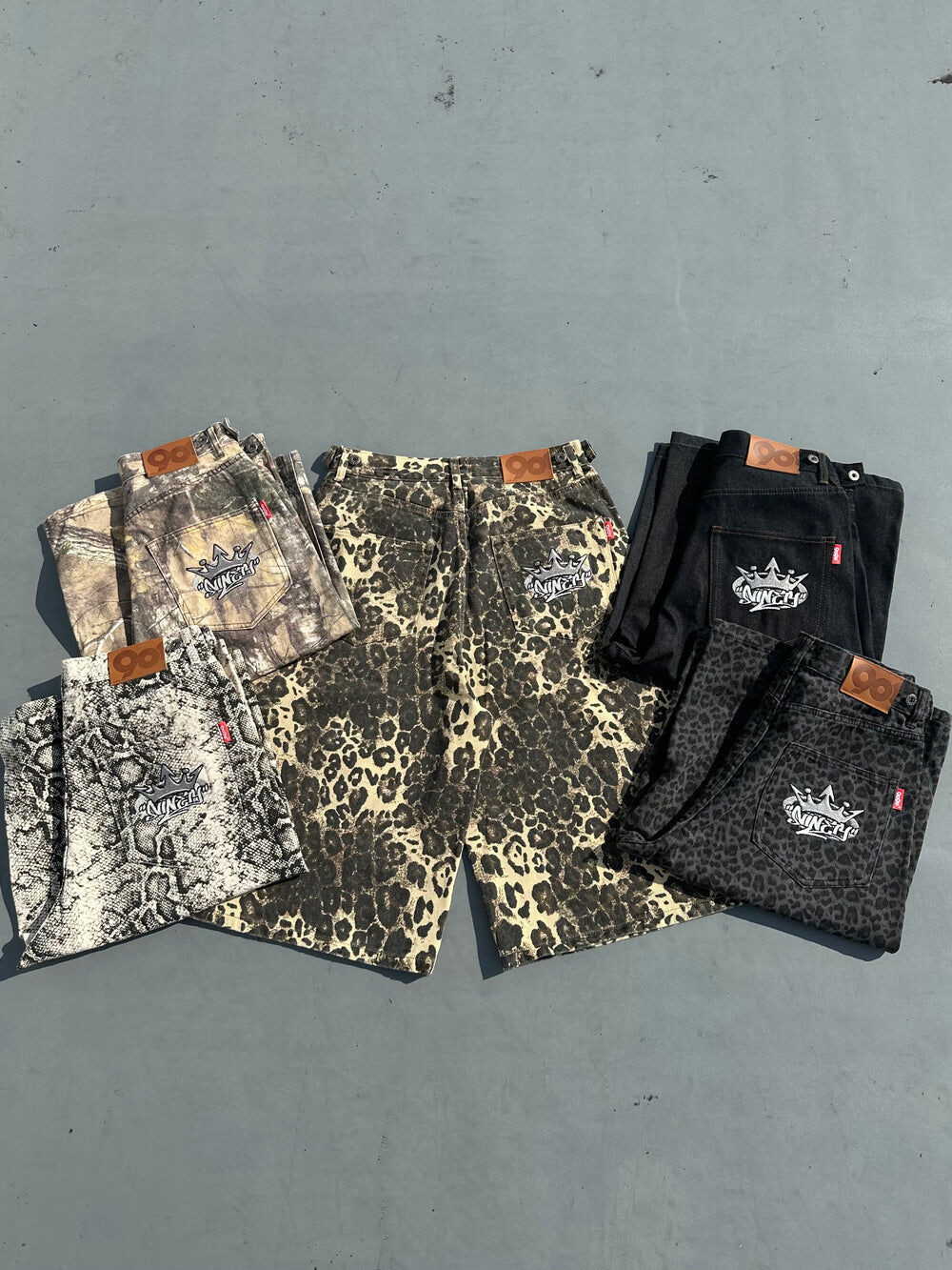 『代購商品』2025AW 9090 King Mix and Match Oversized Loose Shorts 皇冠 寬鬆 短褲 NN2055