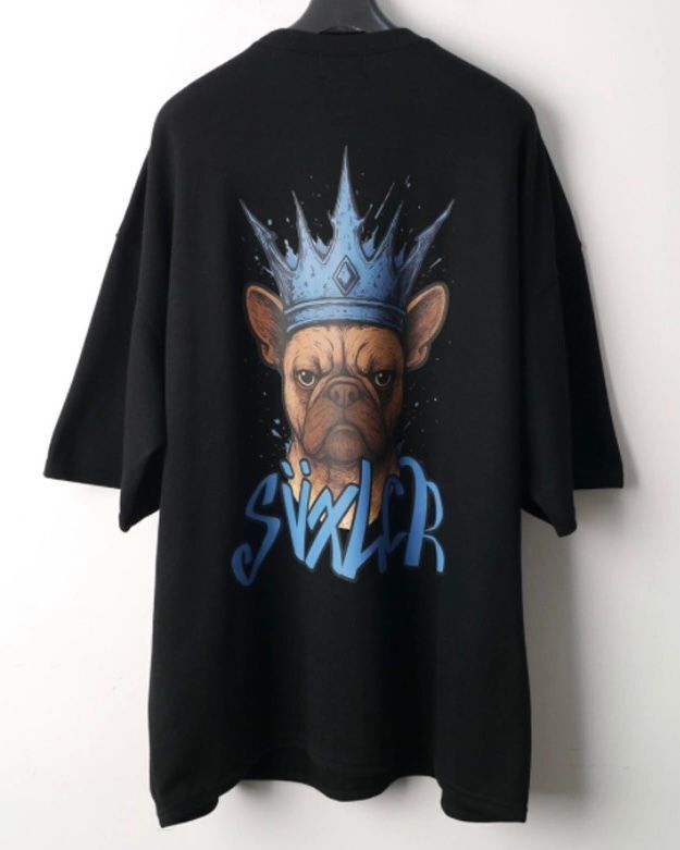 OverSize英文字圖案短袖Tee SVXL-077T