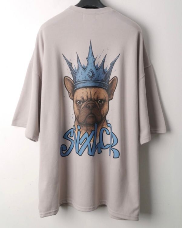 OverSize英文字圖案短袖Tee SVXL-077T