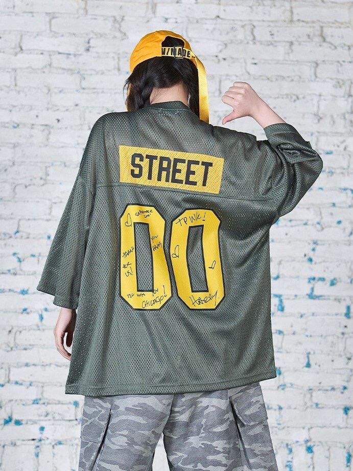 V領數字英文字短袖Tee 3.14-078T