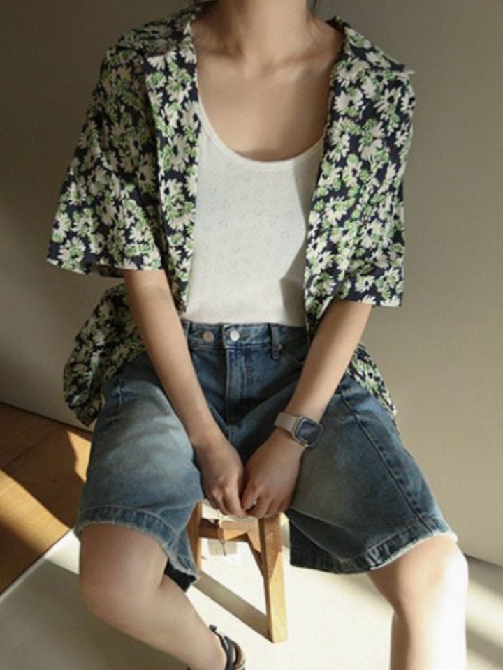 花花短袖恤衫 12GAUGE-043S