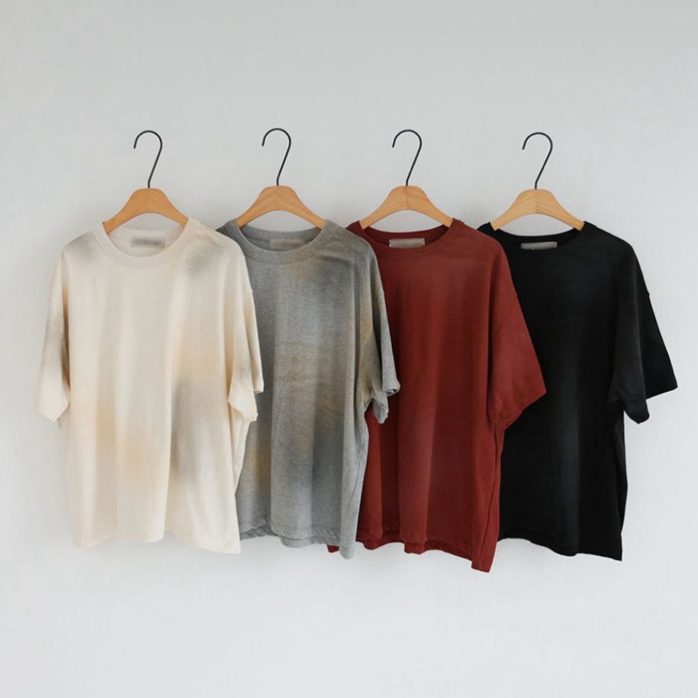 仿污破洞淨色短袖Tee 12GAUGE-044T