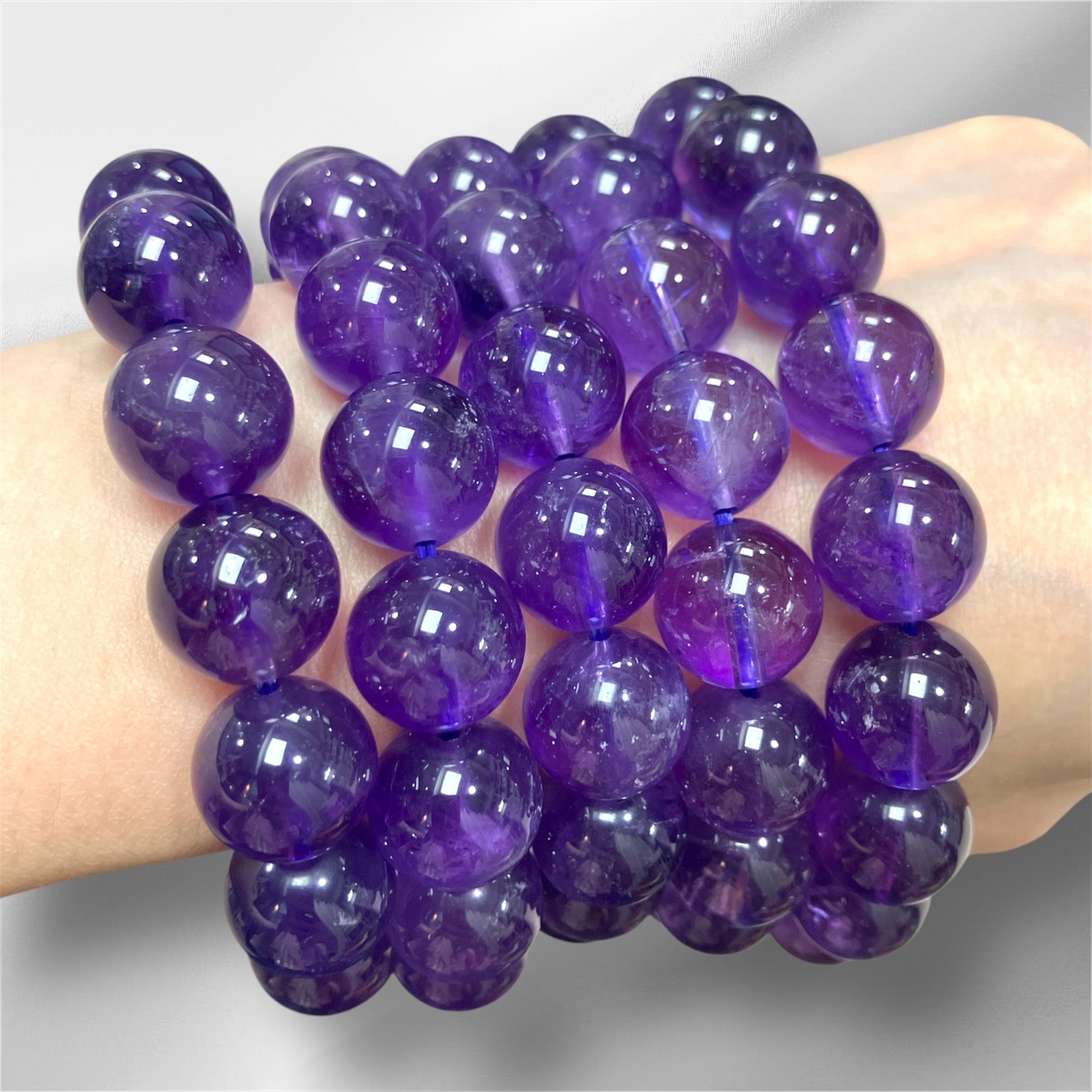 251001 - G31 13mm+傳承級烏拉圭紫水晶手串