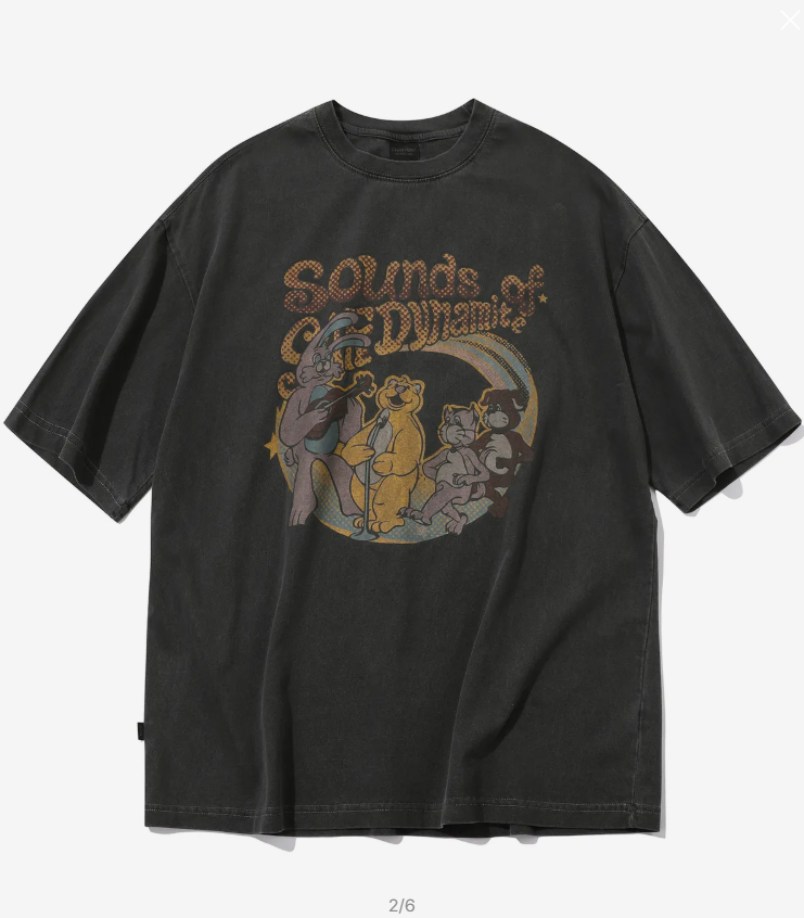 CPGN STUDIO / Hoppi Trio pigment short T-shirt / smoke black /  JUL25