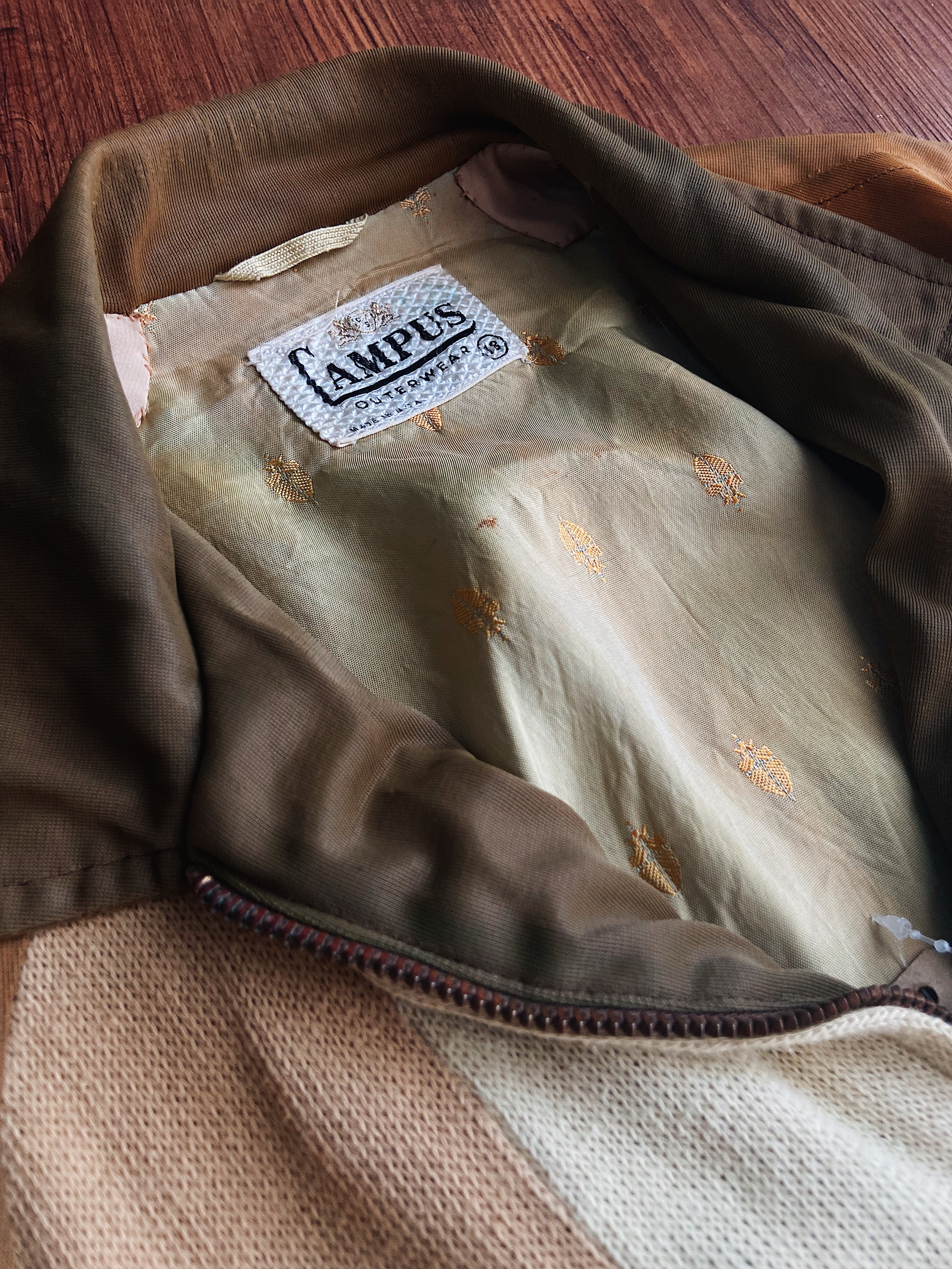 50-60s Campus Two tone Jacket  / 美國老牌 Campus西部雙色拼接短版外套