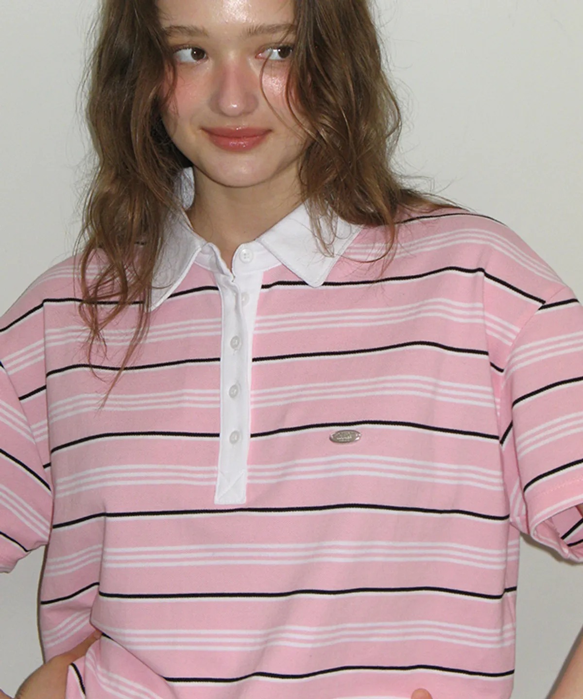 RONRON HENRYNECK RUGBY TEE