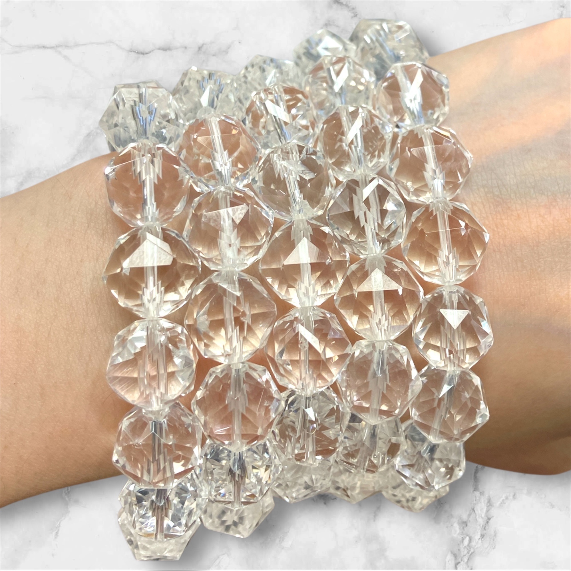 250717 - A87 12mm+鑽切白水晶手串