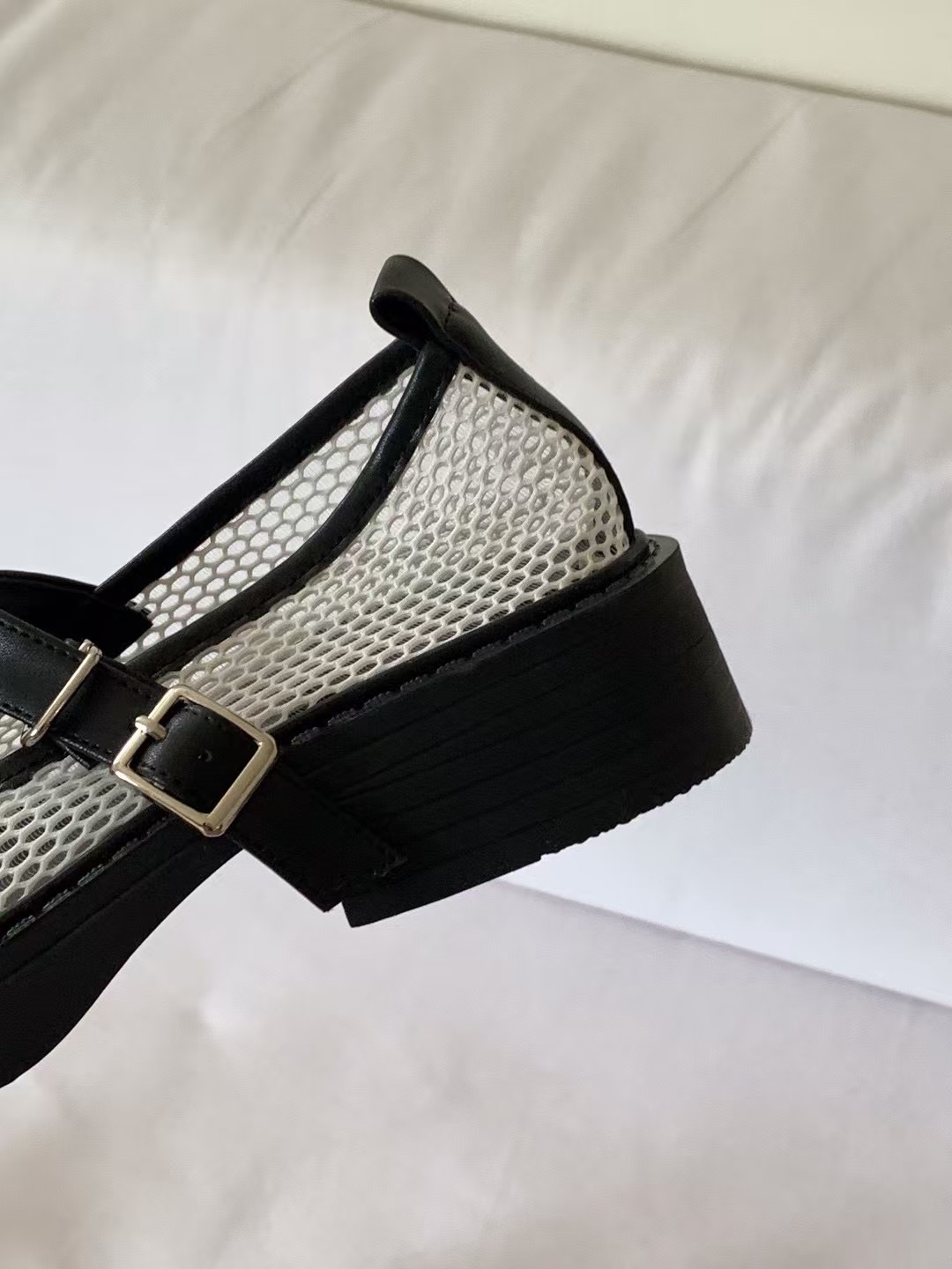 網紗maryjane厚底鞋