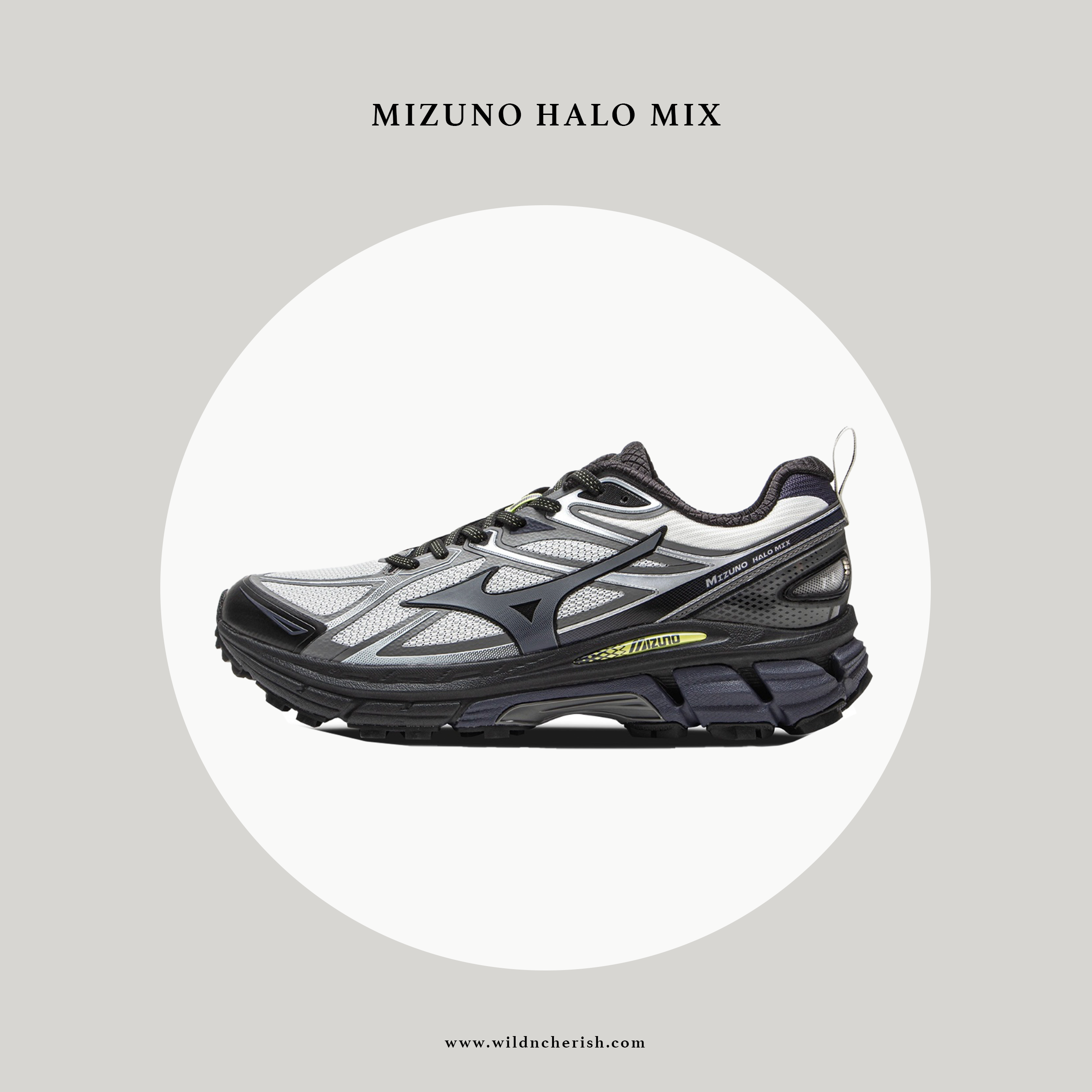 預訂 | Mizuno Halo Mix TL 防潑水 灰黑色