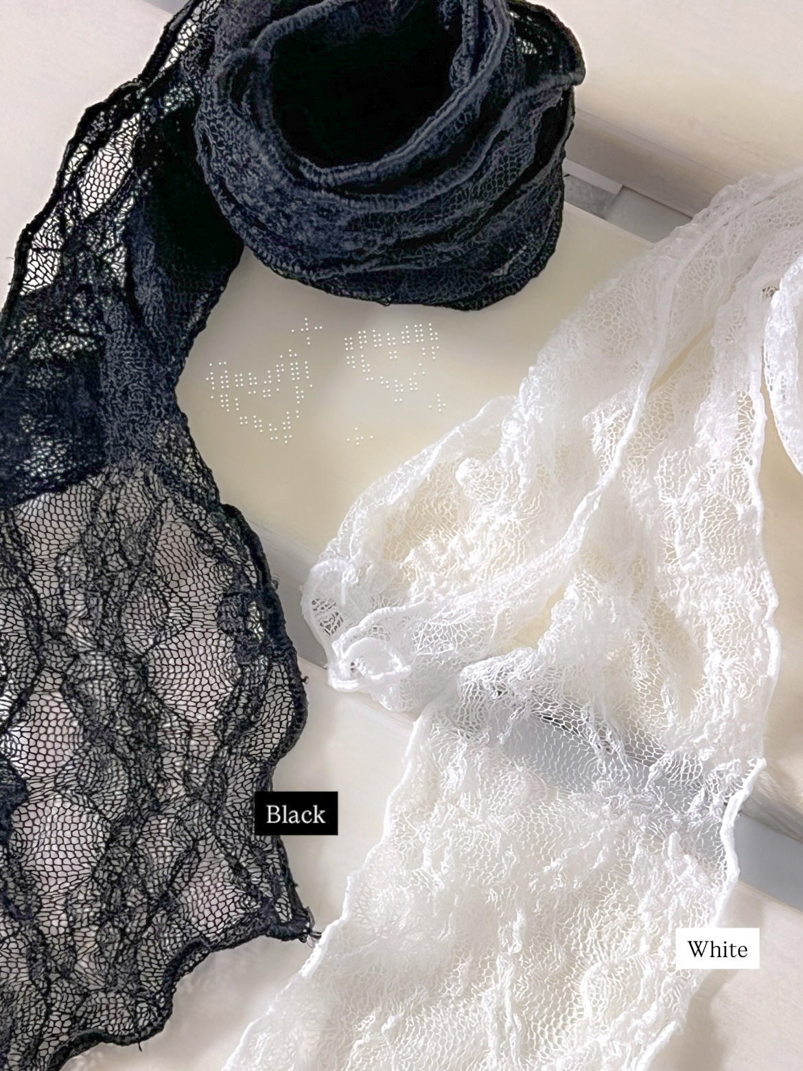 蕾絲網紋花花頸帶