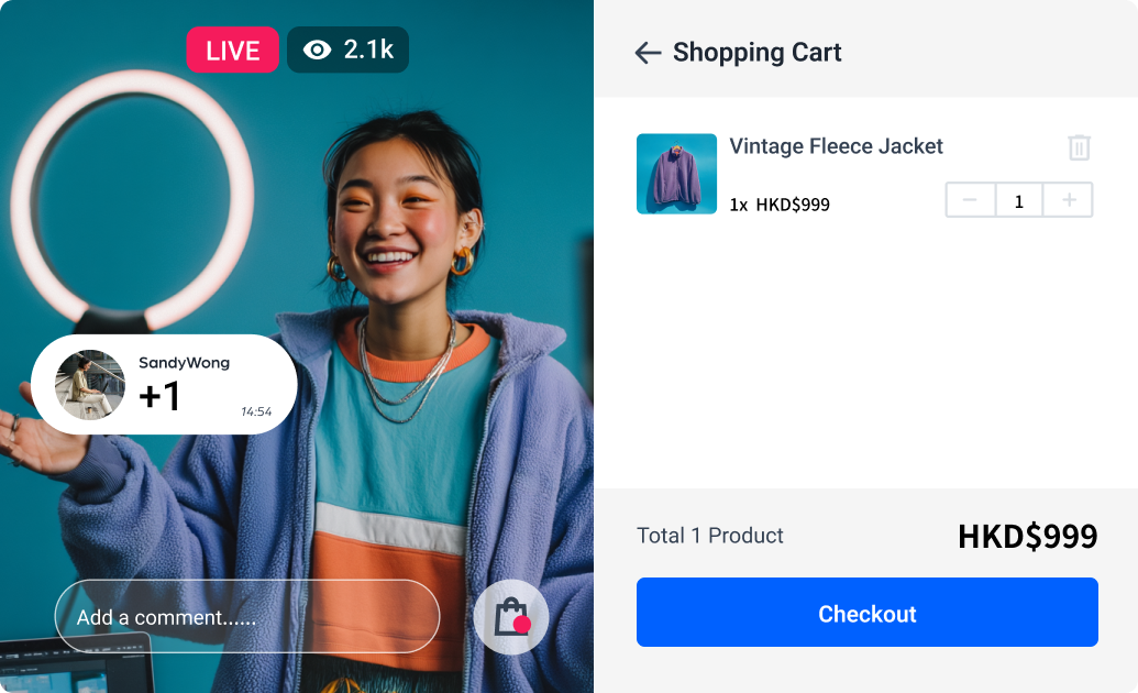 Live commerce