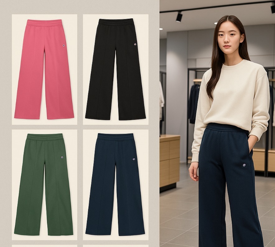 【預購】Champion Logo Fleece Wide G071711 中童闊腳褲