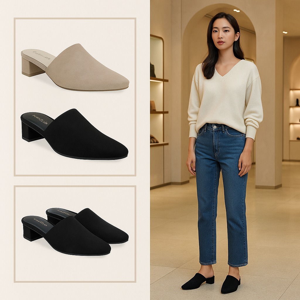 【預購】Splendid Mule G071721 女裝尖頭粗跟鞋