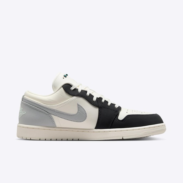 Nike Air Jordan 1 Low IO2242-101 男 運動休閒鞋 AJ1 低筒 奶白 黑灰 綠松石