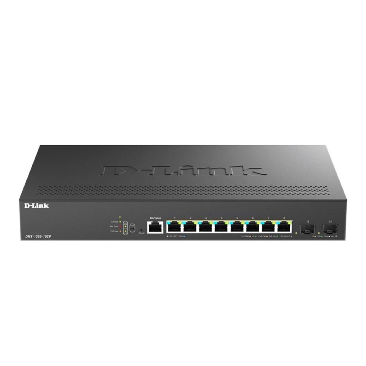 D-Link 友訊 DMS-1250-10SP 10埠 Multi-Gigabit 多速率智慧網管交換器