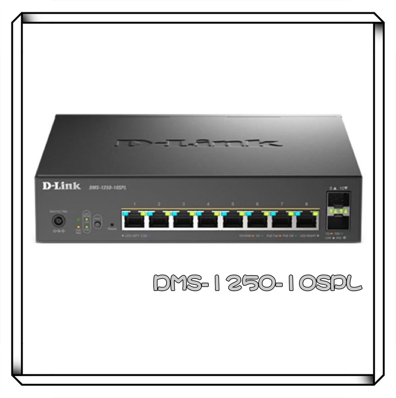 D-Link 友訊 DMS-1250-10SPL 10G 10埠 多速率智慧網管交換器