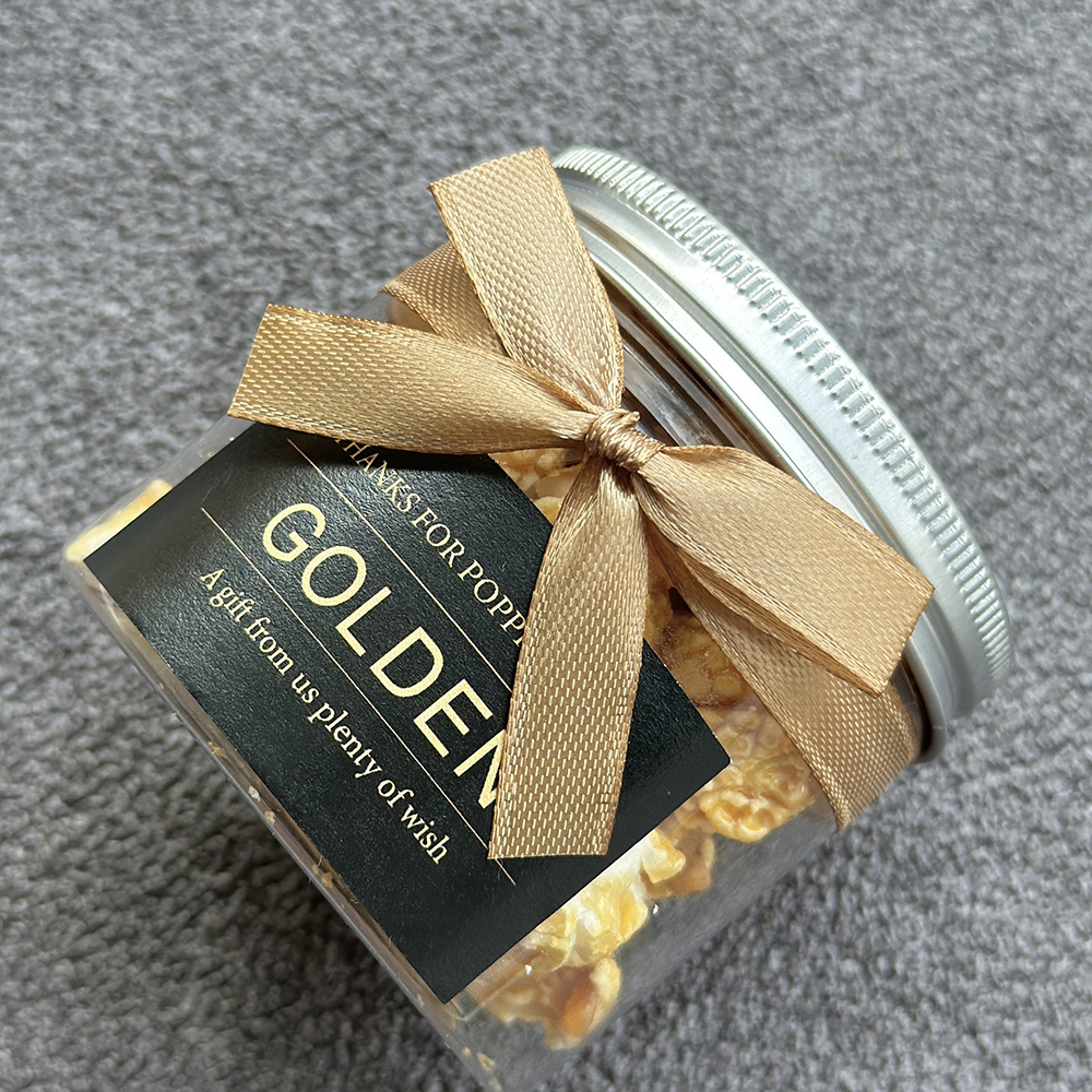 可堆疊佈置--大亨小傳風格透明罐裝婚禮爆米花