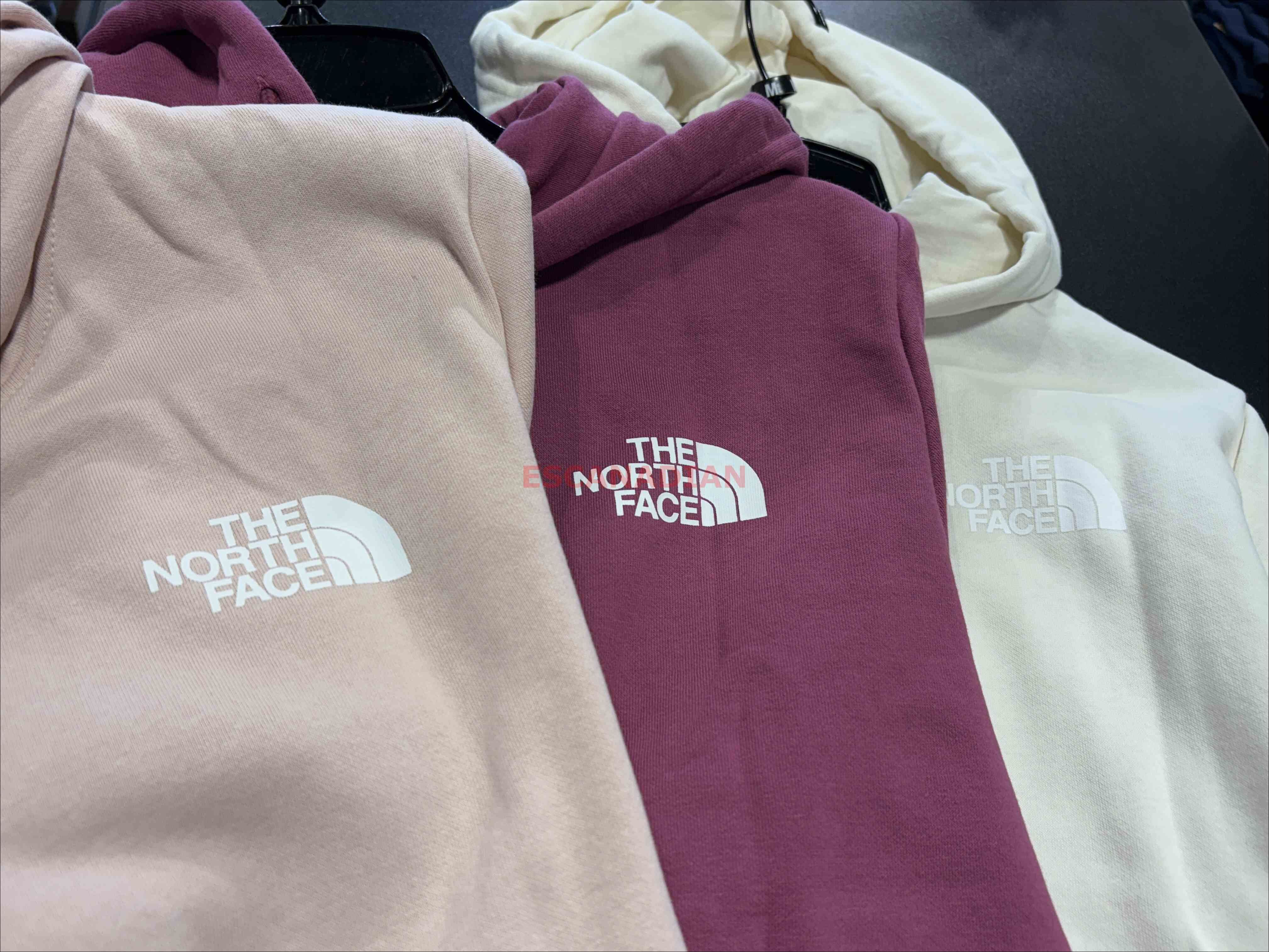 THE NORTH FACE 女大人 經典正反LOGO 刷毛 帽TEE (前小後大) (3色)