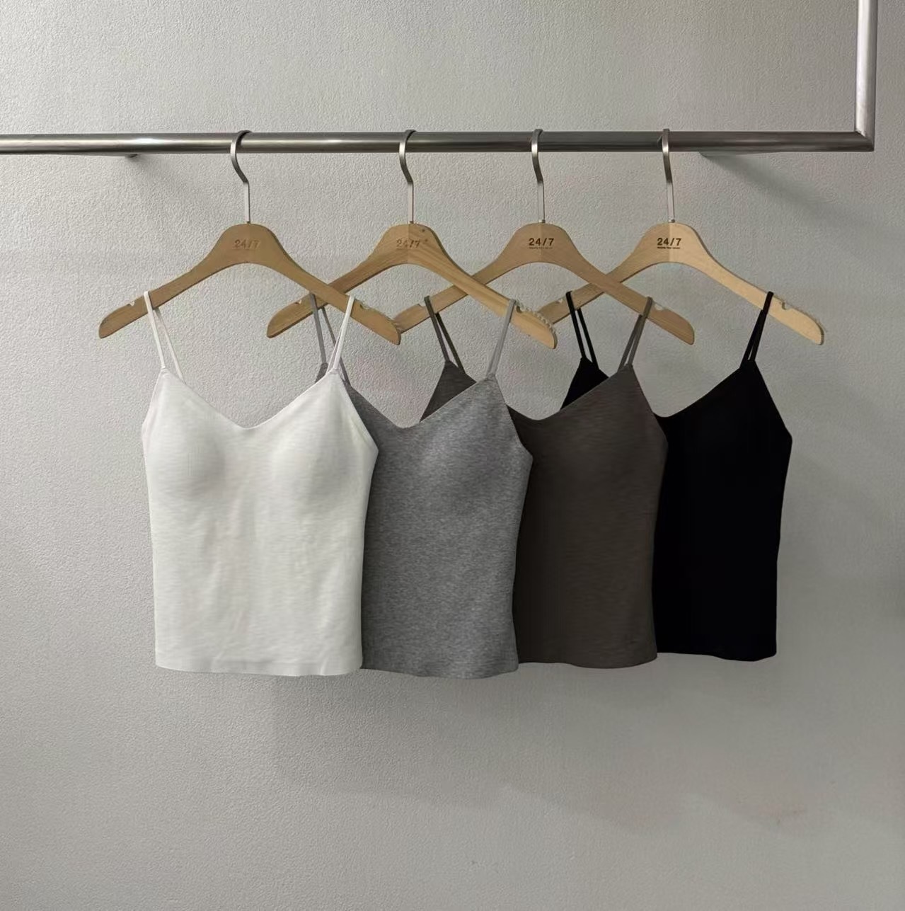 TW2538 V Shape 棉bra top