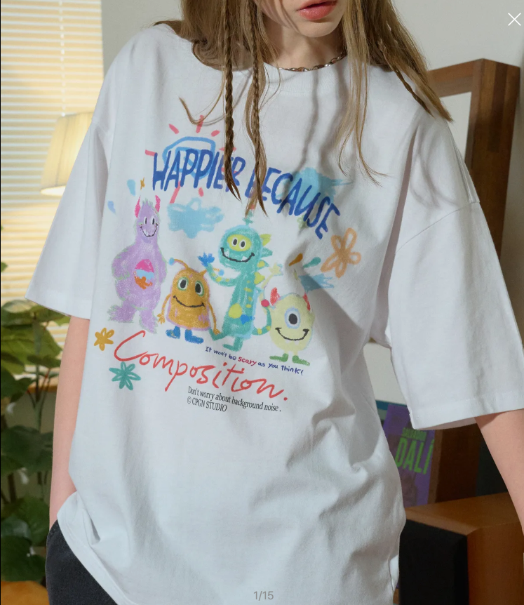 CPGN STUDIO / DTP Happy Day T-shirt / white /  JUL25