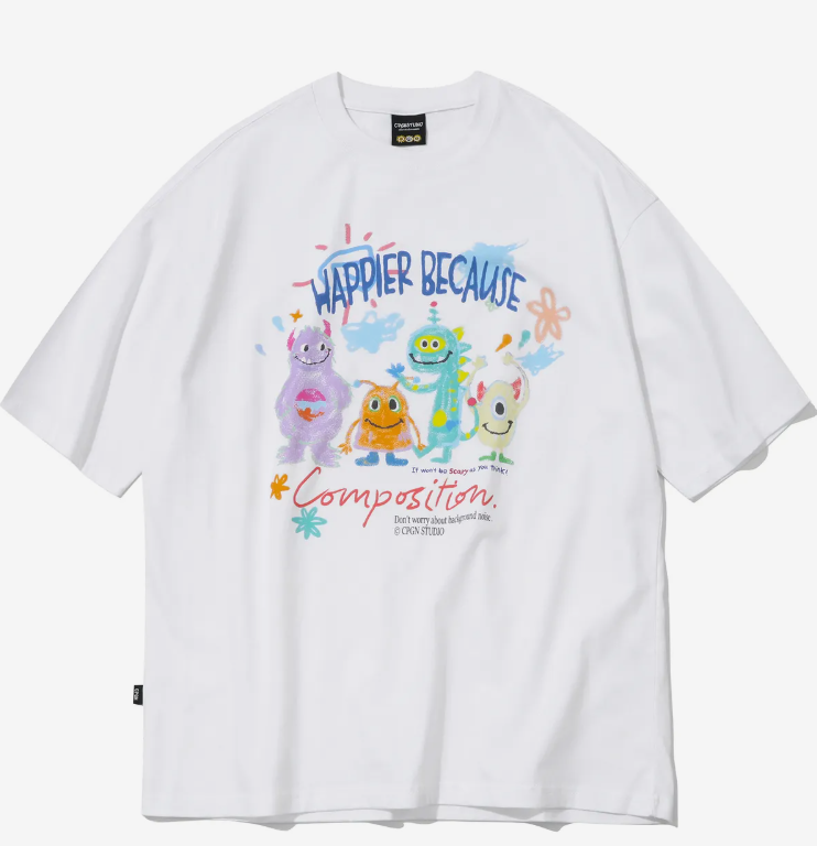 CPGN STUDIO / DTP Happy Day T-shirt / white /  JUL25
