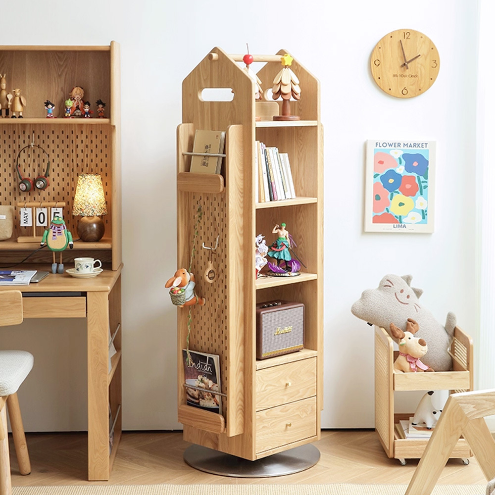 〖特惠款〗雲山旋轉書櫃 FP-0091