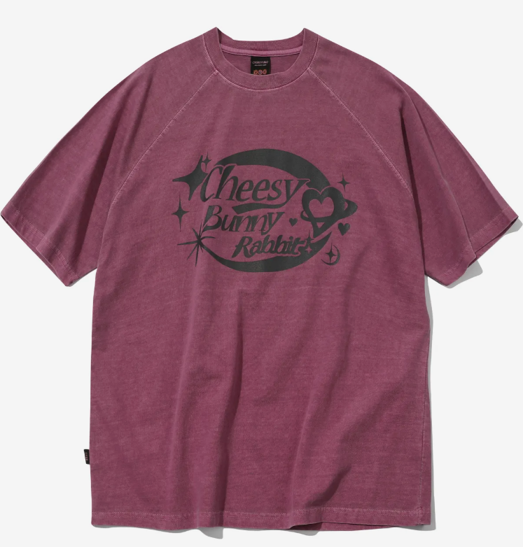 CPGN STUDIO / Cheese Bunny Reglan Pigment short T-shirt / Dusty Pink /  JUL25