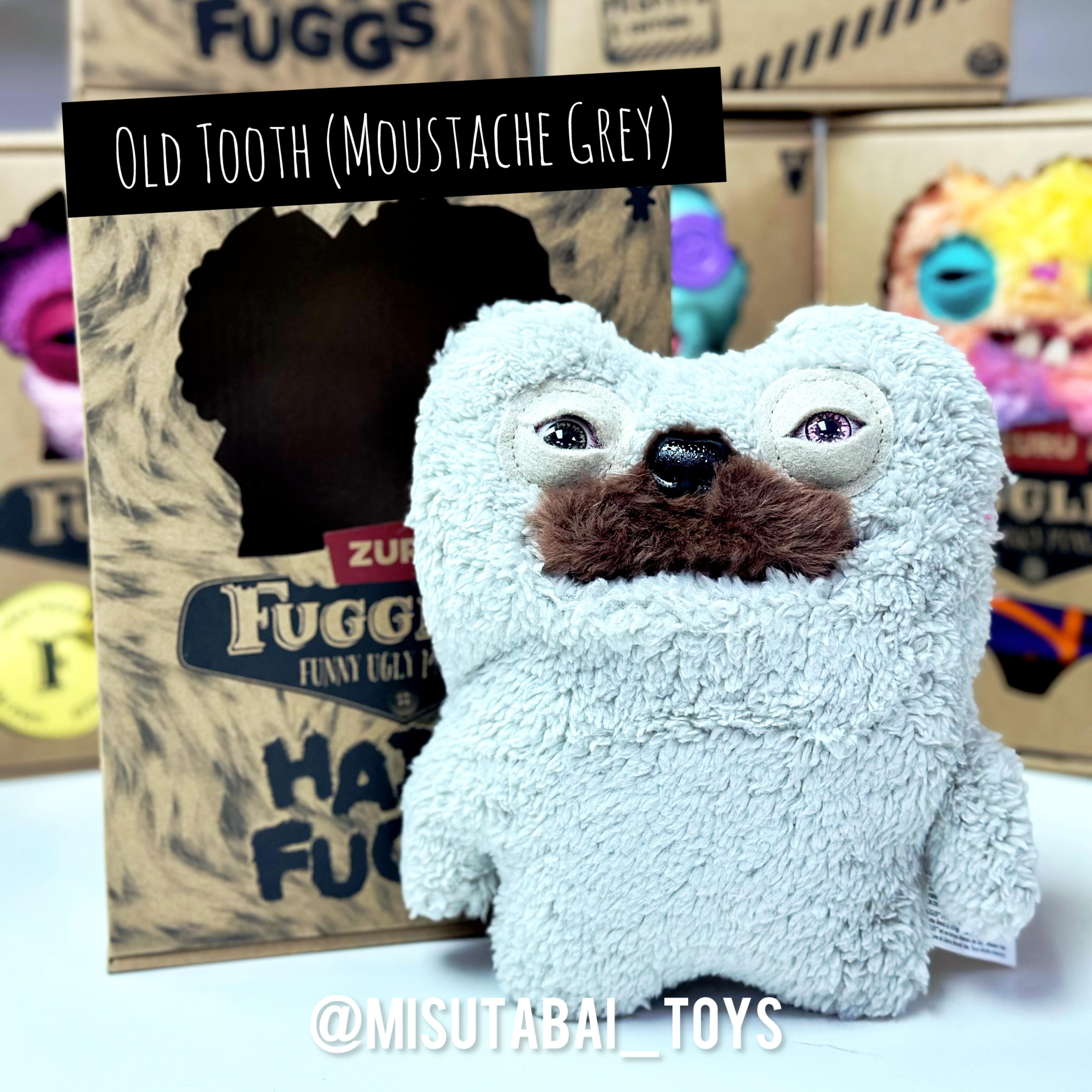 FG77356  FUGGLER HAIRY FUGG- OLD TOOTH (MOUSTACHE  GREY)