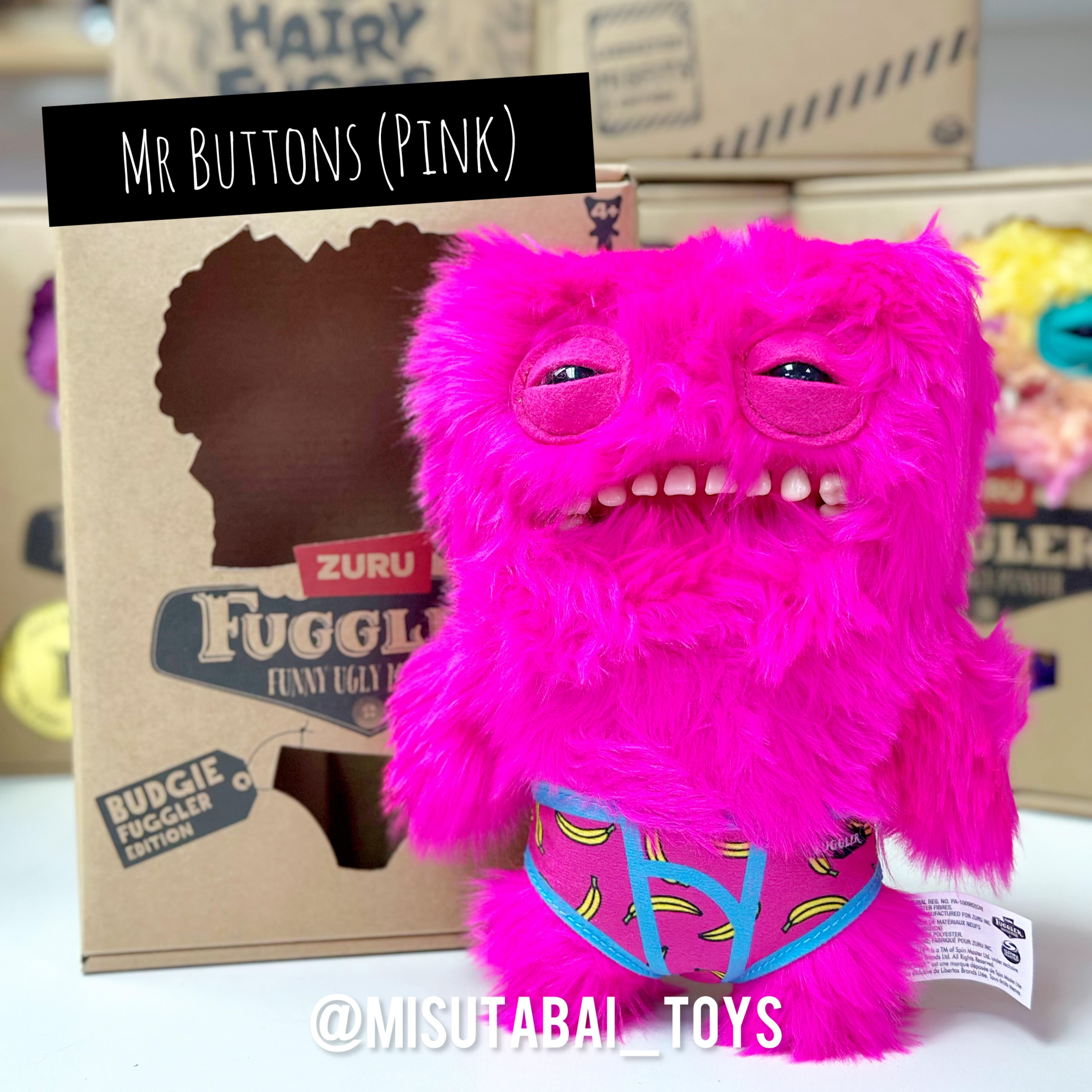 FG76229  FUGGLER BUDGIE- MR BUTTONS (PINK)