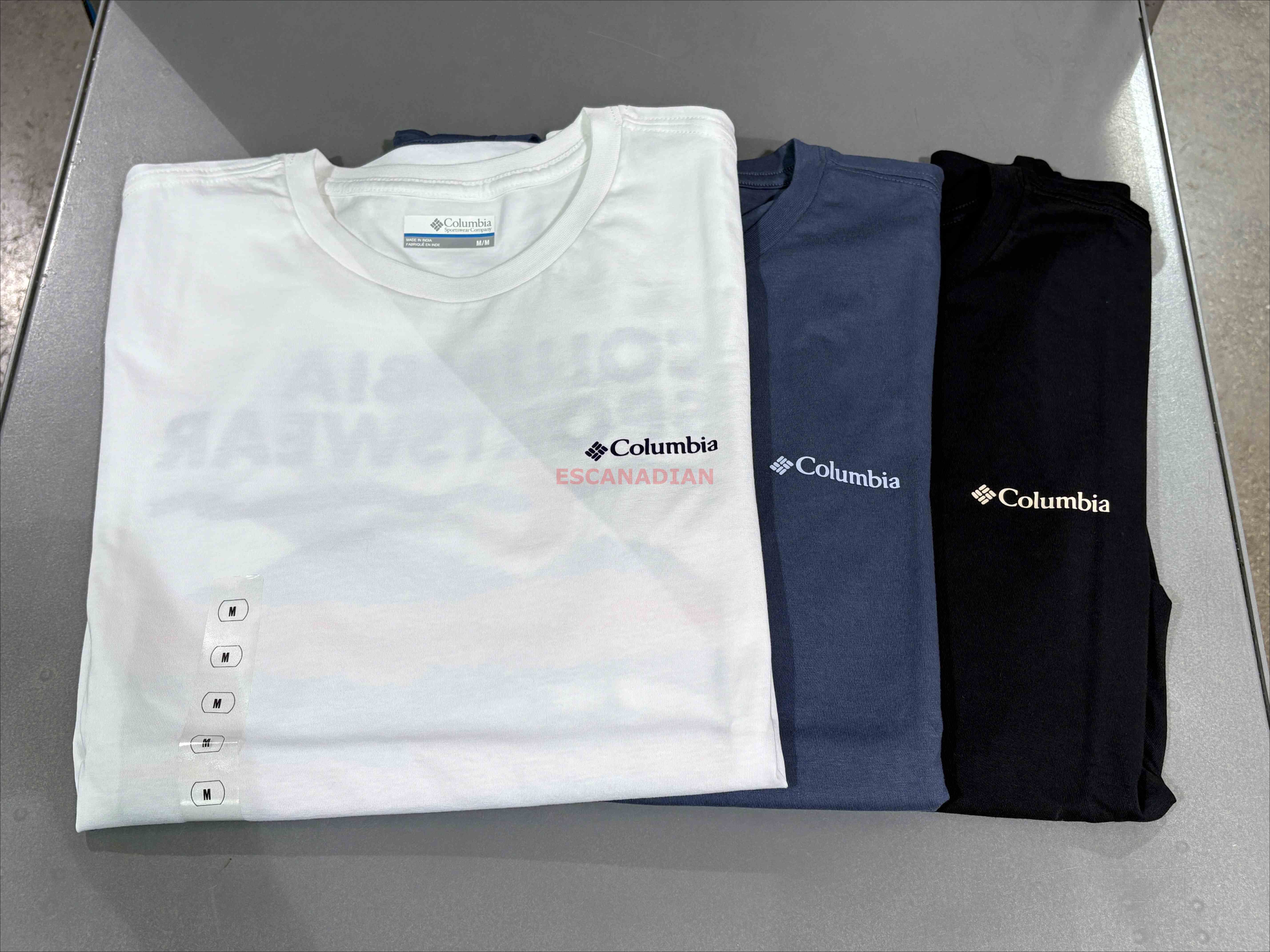 Columbia  男大人 有機棉 正反圖案 短TEE (3色)