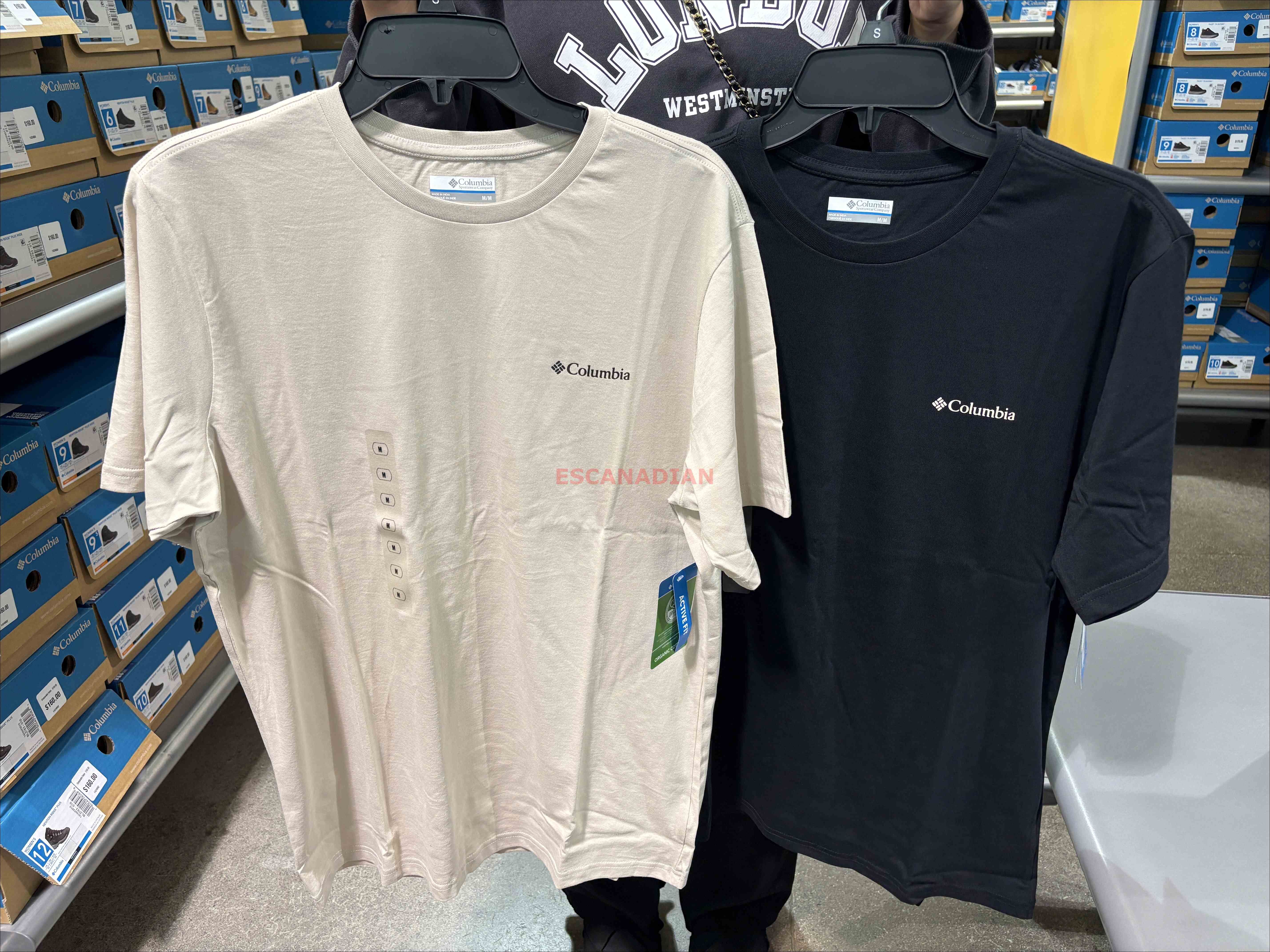 Columbia  男大人 有機棉 風景山脈圖案 短TEE (2色)