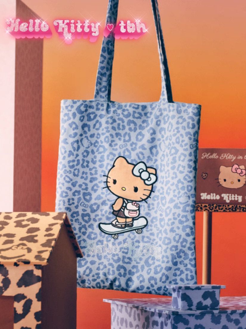 【 預購 】tbh野獸派 家居hello kitty 單肩燙鑽購物袋 2款