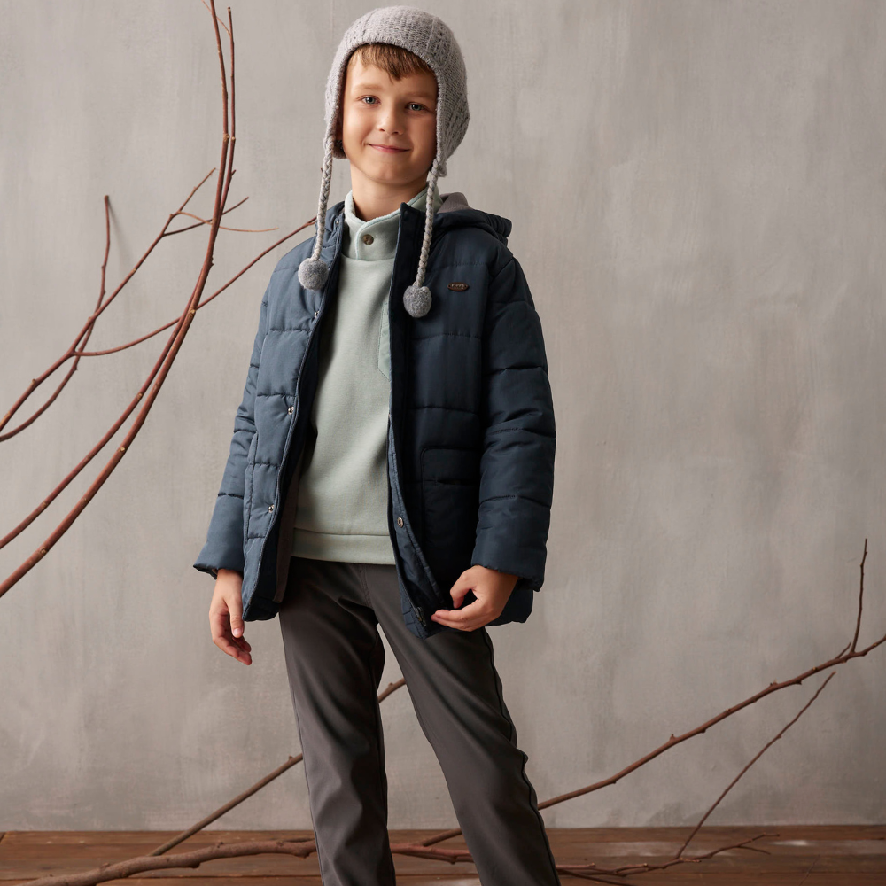 PIPPY帥氣立領保暖長袖上衣 綠