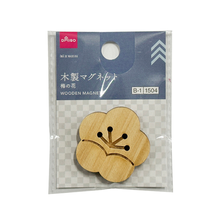 木製磁鐵/梅花