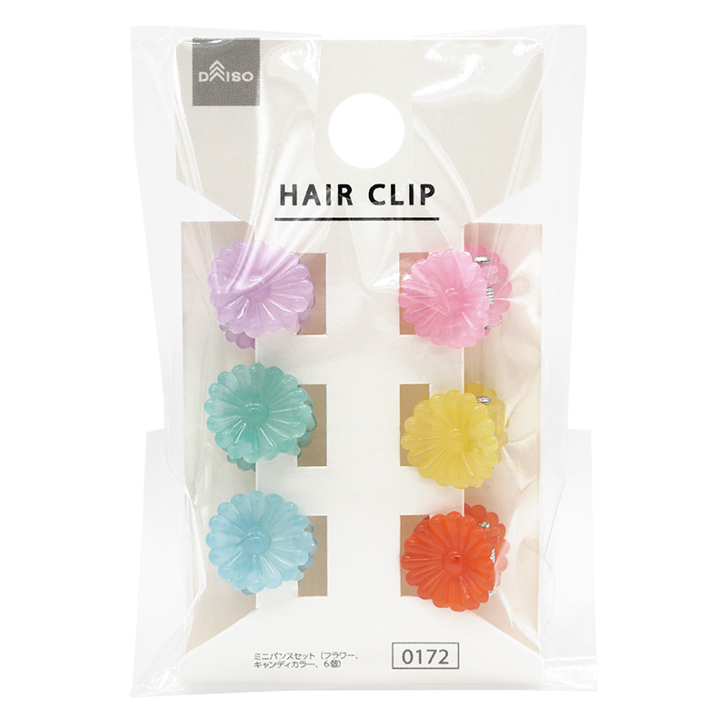 髮夾組/花朵 糖果色 6入
