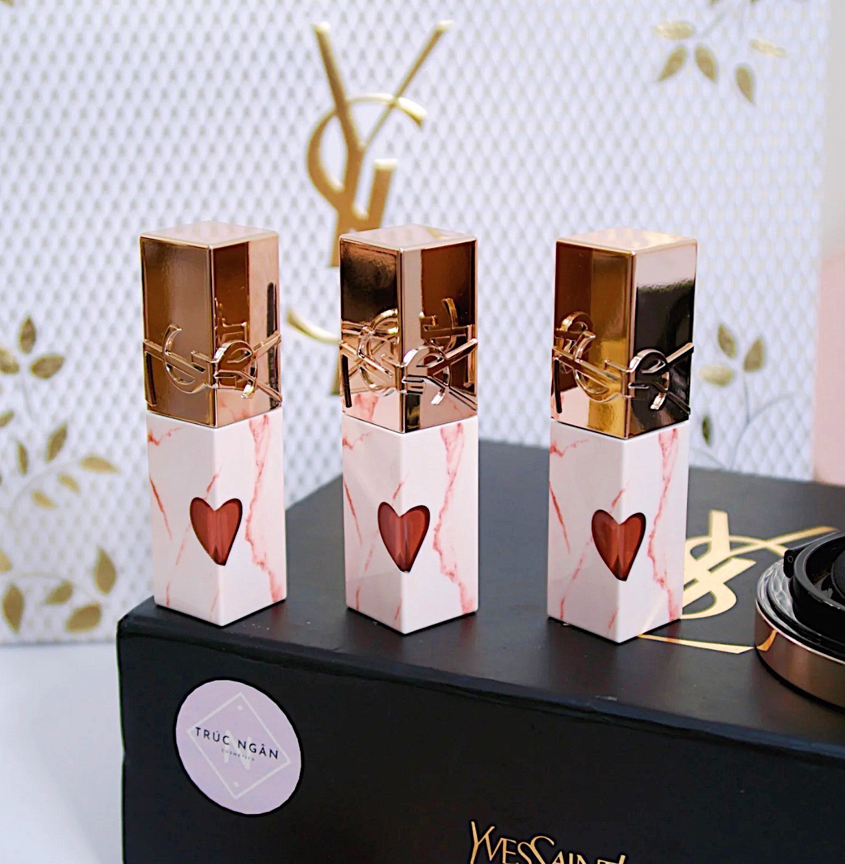 YSL 2025 情人節限定 奢華印記鎖心光唇釉 5.5ml